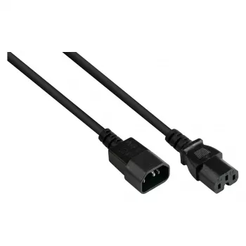 Good Connections IEC-laitevirtapistoke – kuumalaitevirtapistoke C14 C15 musta 5m