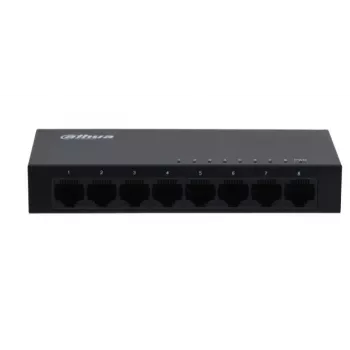 Dahua Technology SG1008-EUR verkkokytkin hallitsematon L2 Gigabit Ethernet (10/100/1000) musta