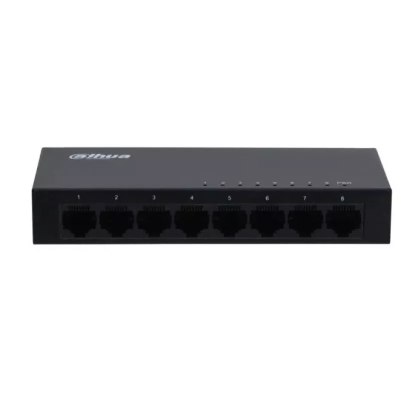 Dahua Technology SG1008-EUR verkkokytkin hallitsematon L2 Gigabit Ethernet (10/100/1000) musta