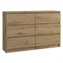 Top e shop M6 120 ARTISAN lipasto, tammen sävy, 6 laatikkoa, 1200×300×770 mm