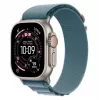 Älykello Apple Watch Ultra 3 GPS + Cellular 49 mm Natural Titanium -kotelo Light Blue Alpine Loop -rannekkeella (pieni)