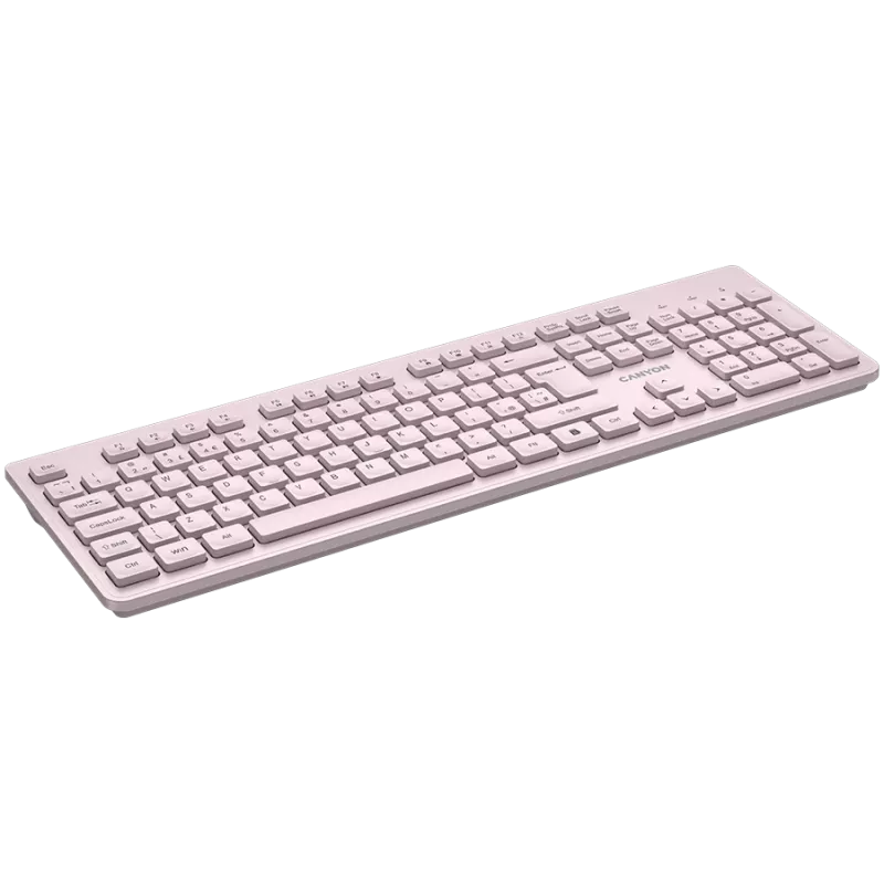 Langaton näppäimistö CANYON HKB-W01 – UK/US-asettelu, beige, AAA-paristokäyttöinen