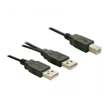 USB-kaapeli DeLOCK USB-B/USB-A kaapeli 1 m musta