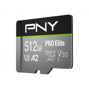 Flash-muisti PNY 512GB microSDXC Class 10 P-SDUX512U3100PRO-GE