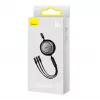 Baseus CAMJ010101 Bright Mirror 2 -sarjan 3-in-1-USB-kaapeli, 66 W, 1 m, musta