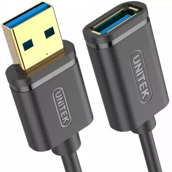 UNITEK Y-C457GBK USB-kaapeli USB 3.2 Gen 1 (3.1 Gen 1) 1 m USB A musta