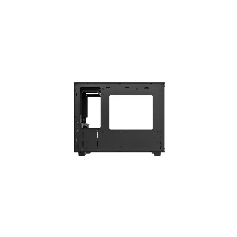 DeepCool CH160 PLUS R-CH160-BKNGM0-G kompakti (SFF) tietokonekotelo, Mini-ITX/Micro-ATX, karkaistu lasi, musta