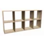 Top E Shop MALAX 2X4 SONOMA olohuoneen kirjahylly