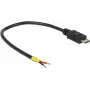 USB-kaapeli DeLOCK 0,15 m Micro-USB B musta