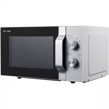 Sharp R204WA mikroaaltouuni hopea, valkoinen yksitoiminen mikroaaltouuni pöytämalli 20 l 800 W