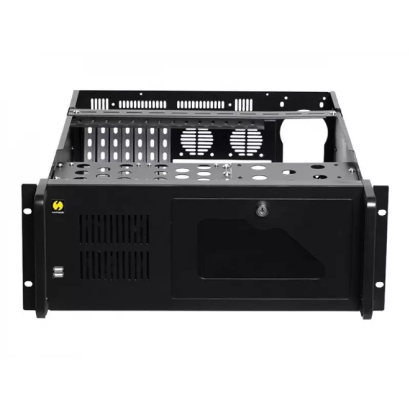 Netrack NP5104 19 tuuman 4U räkkiasennettava palvelinkotelo, microATX/ATX/eATX, 530 mm syvä