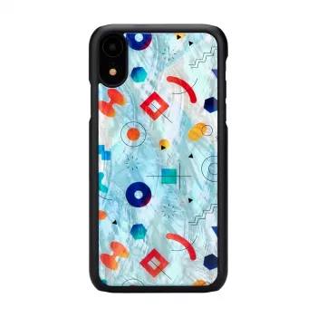 iKins suojakotelo iPhone XR – musta Poppin Rock -kuvio