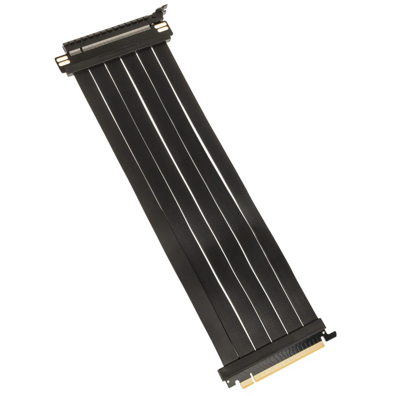 Kolink PCI Express 5.0 x16 - x16 -riserikaapeli, 180 astetta, musta – 30 cm
