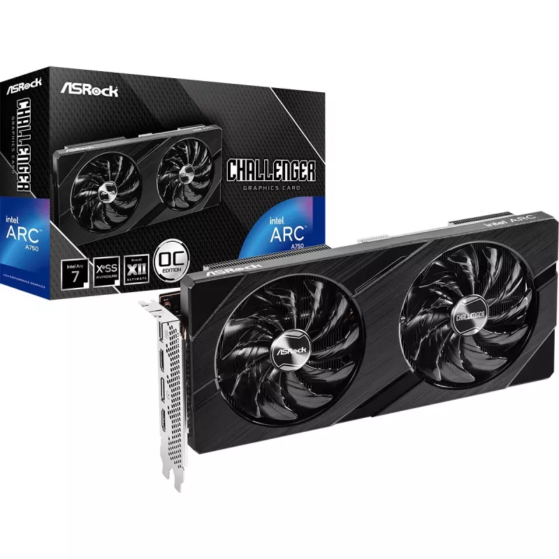 ASRock Challenger D Intel Arc A750 8GB OC -näytönohjain