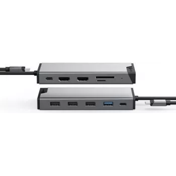 ALOGIC DV3 johdollinen USB 3.2 Gen 1 (3.1 Gen 1) Type-C hopea (DUCDDV3)