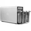 Mercury Elite Pro Quad, levykotelo hopea, USB 3.2 Gen 2, RAID-valmis