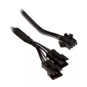 Sisäinen virtakaapeli PHANTEKS PH-CB-DRGB3P — 3-pin 2× Molex (3-pin), musta/harmaa