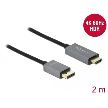 DisplayPort-HDMI-kaapeli DeLOCK aktiivinen 1.4 4K 60Hz 2m