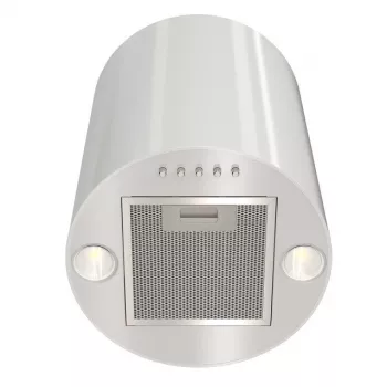 MAAN Elba Mini WPB 431 liesituuletin — valkoinen, teräskotelo, elektroninen ohjaus, 120–300 m³/h, ø310 mm, korkeus 400 mm