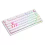 SAVIO PHENIX WHITE langaton mekaaninen näppäimistö, Gateron Red Pro, ABS
