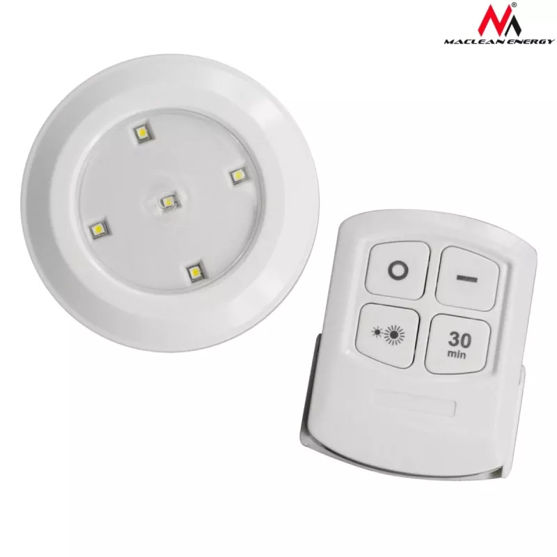 Maclean Energy MCE165 kaukosäädettävä LED-valaisinsarja, AAA-paristot, 6 kpl sarjassa