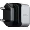 Mobiililaitteen laturi Satechi ST-UC30WCM-EU — yleinen AC-laturi sisäkäyttöön 1× USB-C, musta/hopea