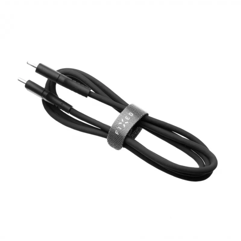 USB-C–USB-C-kiinteä kaapeli FIXED FIXDLS-CC2-BK — 2 m, 60 W
