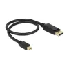 Mini DisplayPort–DisplayPort-kaapeli DeLOCK 83984 0,5 m musta