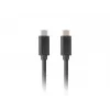 USB-C – USB-C -kaapeli LANBERG CA-CMCM-32CU-0018-BK USB 3.2 Gen 2, 1,8 m, musta, 100 W PD, 4K-video