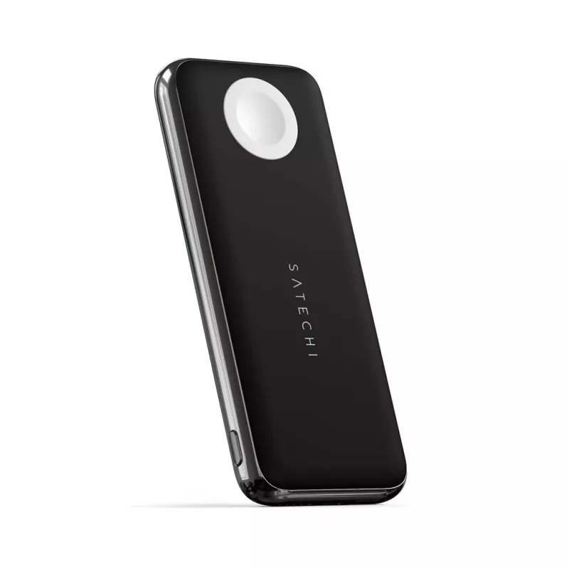 Satechi Quatro langaton varavirtalähde ST-UC10WPBM, 10000 mAh, musta