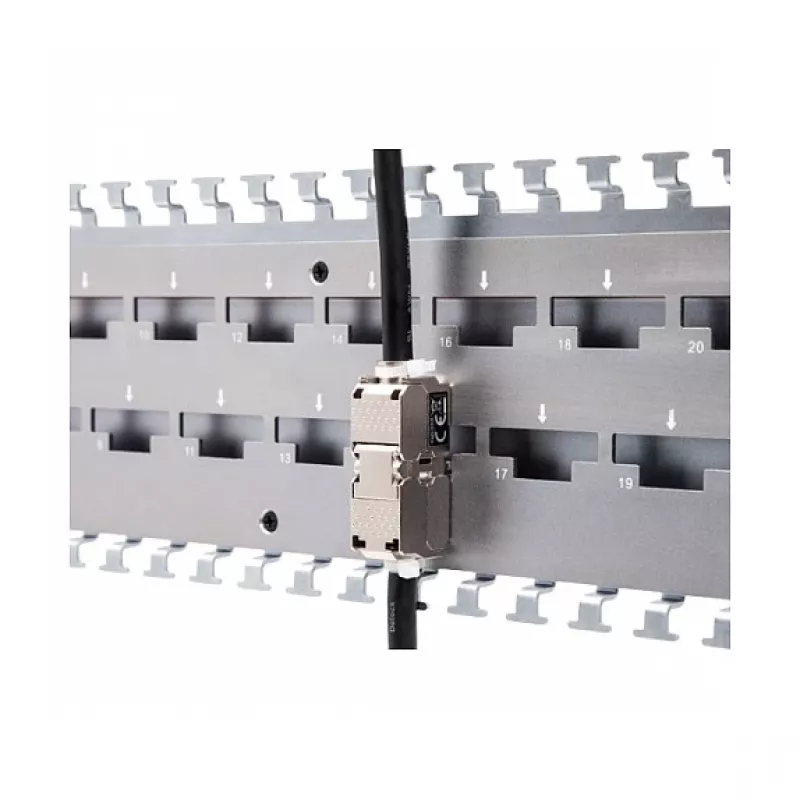 Verkkokaapeliliitin DeLOCK 88198 LSA-LSA Cat.6A STP 31,6 mm ruostumaton teräs