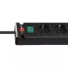 Brennenstuhl Bremounta jatkojohto, 5 pistorasiaa, 2x USB-C, 3 m, musta