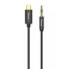 Baseus Yiven audiokaapeli USB-C – 3,5 mm miniliitin, 1,2 m (musta)