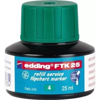 Tussin täyttö Edding FTK 25 vihreä 25 ml yhteensopiva Edding 380/383 kanssa