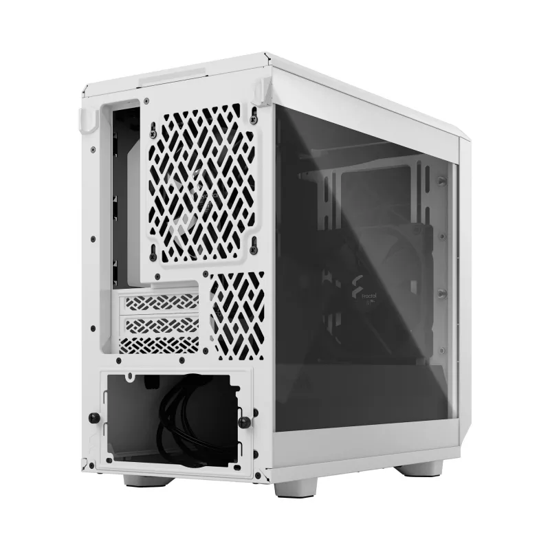 Fractal Design Meshify 2 Nano - Mini-ITX torni (karkaistu lasi) - ei virtalähdettä (ATX) - valkoinen - USB/audio (FD-C-MES2N-02)