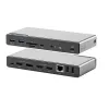 ALOGIC DV4 - telakointiasema - kannettavalle tietokoneelle - USB-C / USB-A - 3 x HDMI, DP - 1GbE (DUCDV4)