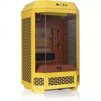 Mini Tower -kotelo THERMALTAKE The Tower 250 Butter Caramel — microATX/Mini-ITX, ATX-tuki, kompakti kotelo