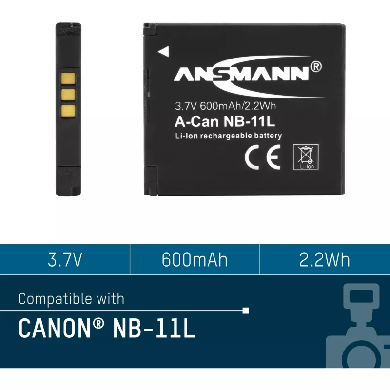 Akku Ansmann A-Can NB-11L litiumioni 600 mAh