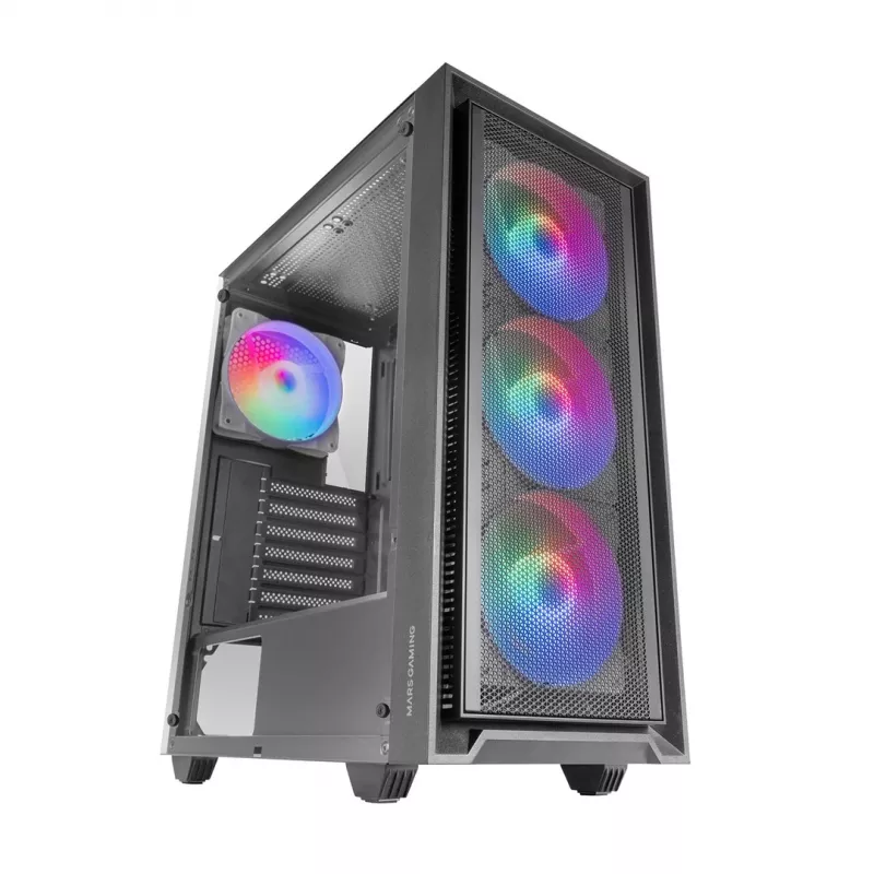 Mars Gaming MC-AIR tietokonekotelo Midi Tower musta