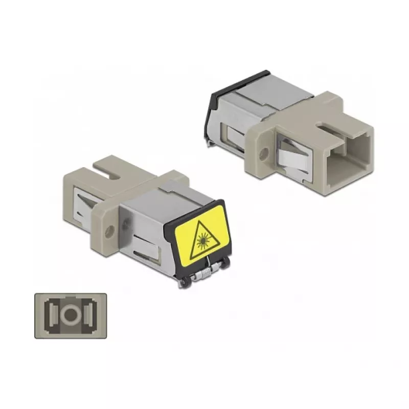Kuitukytkin DeLOCK 86889 SC Simplex naaras SC Simplex naaras Multimode beige