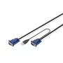 KVM-kaapeli USB Digitus DS-19232 3 m PS/2