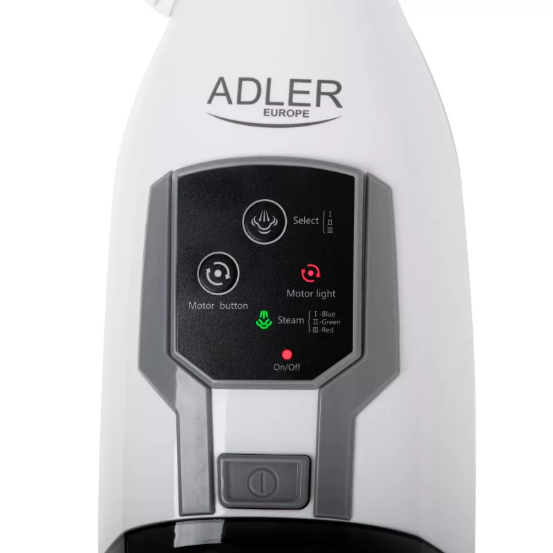 Adler AD 7052 pyörivä höyrymoppi valkoinen