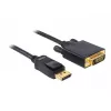 Kaapeli DeLOCK Displayport - DVI 24+1 uros/uros 2 m
