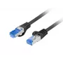 Verkkokaapeli Lanberg PCF6A-10CC-0025-BK RJ45 Cat6a 0,25m musta