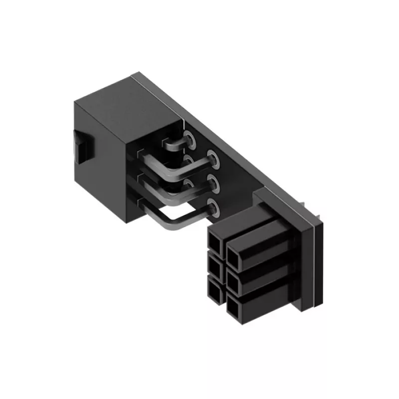 Triton Singularity Shift 6-pin PCIe 90° sovitin — kulmassa oleva PCIE-virtaliitin