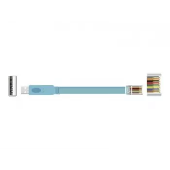 Delock USB 2.0 – RS-232-sarja RJ45 -konsolisovitinkaapeli, 3 m, sininen