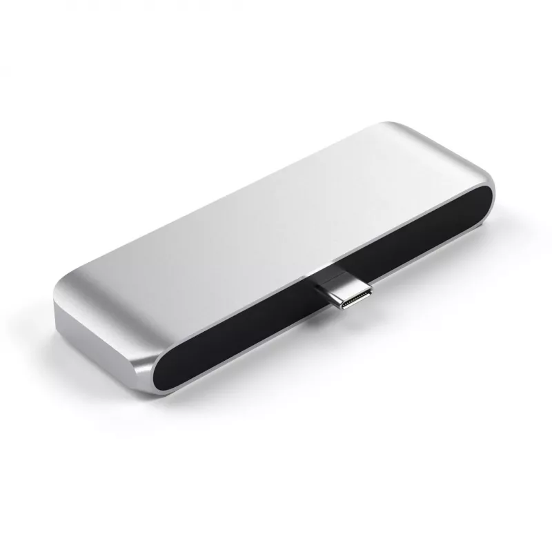 Satechi Aluminium USB-C-keskitin iPad Pro hopea