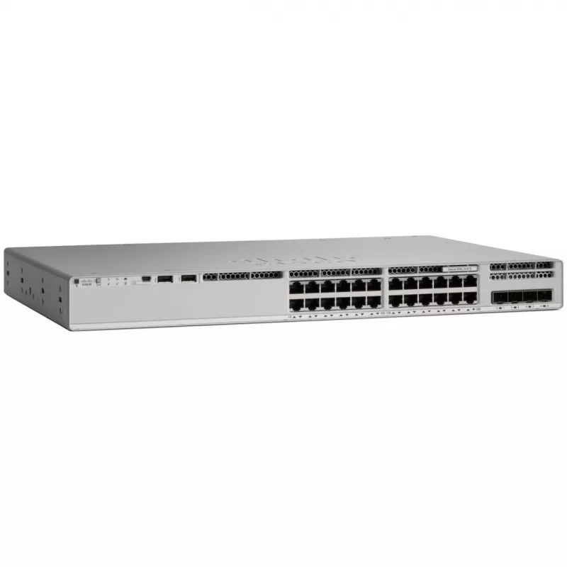 Catalyst 9200L - Network Advantage - kytkin - L3 - 24 x 10/100/1000 (PoE+)