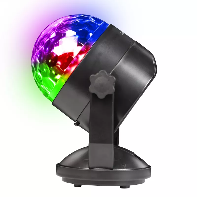 LED-disko-pallo DENVER LDB-319 – kompakti LED-juhlavalo, malli 117220200040