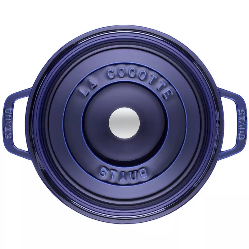 Valurautainen pata Staub 26 cm pyöreä, tummansininen